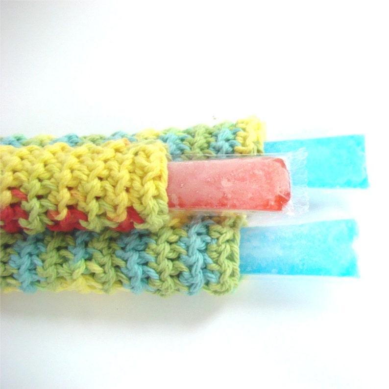 Popsicle Crochet Pattern Summer Crochet Freezer Pop Cover - Etsy
