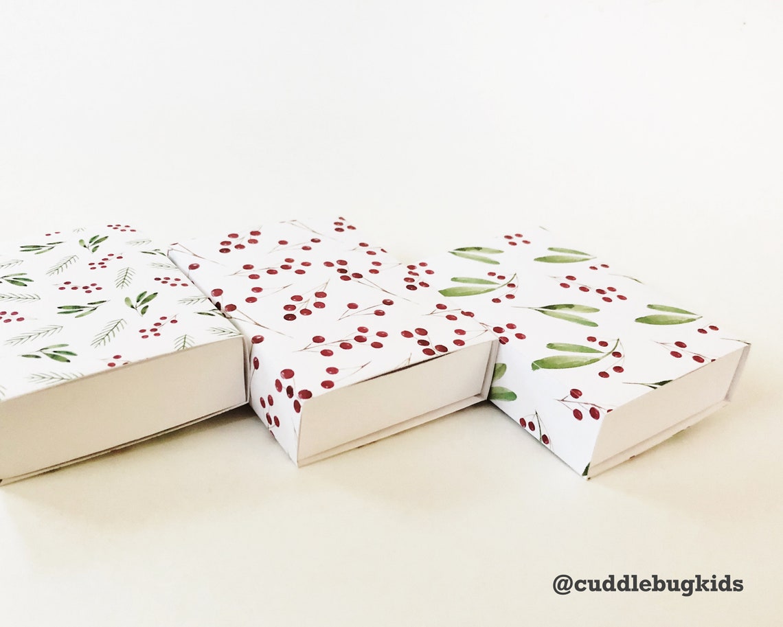 Christmas Matchbox Pattern - Diy Large Matchbox 3” X 4” X 1 ...