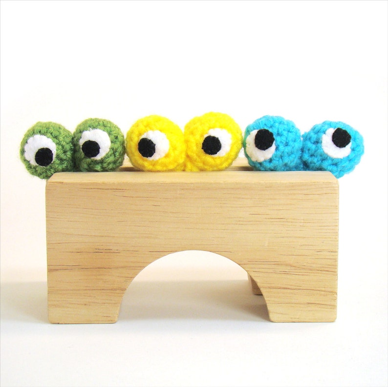 Finger Puppet Crochet Pattern Googly Eye Ring PDF INSTANT Etsy
