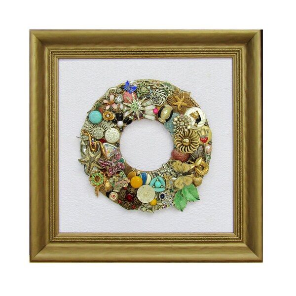 Framed Jewelry Art Etsy