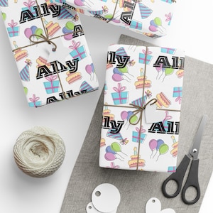 Personalized Birthday Wrapping Paper | Kids Custom Gift Wrap