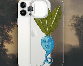 Weird Medieval Beetroot iPhone case, Medieval Marginalia Clear Case for iPhone®