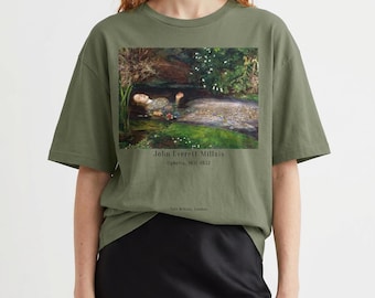 Camiseta unisex John Everett Millais - Ofelia, camiseta de Historia del Arte