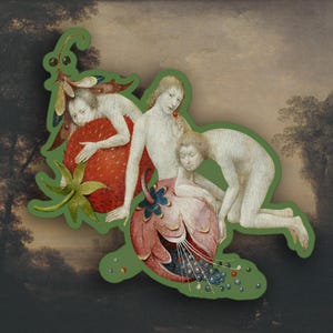 Sticker Jérôme Bosch, Sticker Jardin des délices, Sticker histoire de l'art