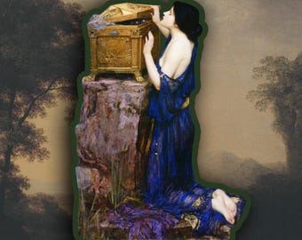 John William Waterhouse - Pandora sticker, Pre Raphaelite Aesthetic sticker