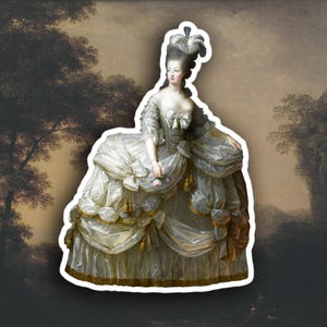 Vigée Le Brun - Marie Antoinette, Queen of France sticker, Rococo sticker