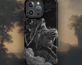 Gustave Doré - The Vision of Death iPhone case, Gothic Tough Case for iPhone