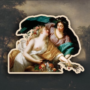 Élisabeth Louise Vigée Le Brun - Sticker paix et prospérité, Sticker histoire de l'art et Sticker saphique