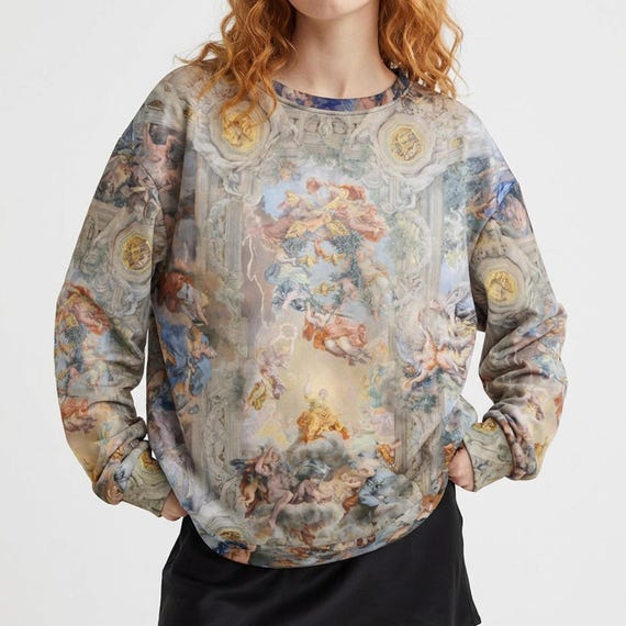 Unisex Cotton sweatshirt, Baroque sweatshirt, Renaissance sweatshirt