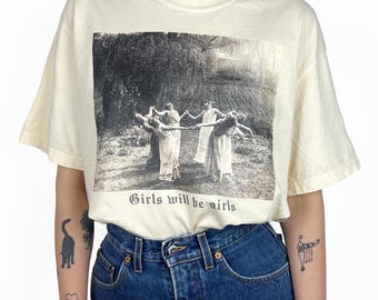 Comfort Colors® Girls will be Mädchen T-Shirt, Circle of Witches Shirt