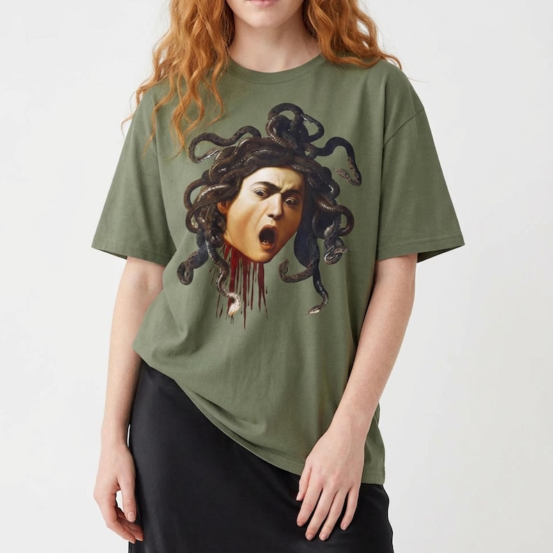 Camiseta unissex Caravaggio - Medusa, camiseta de História da Arte imagem 1