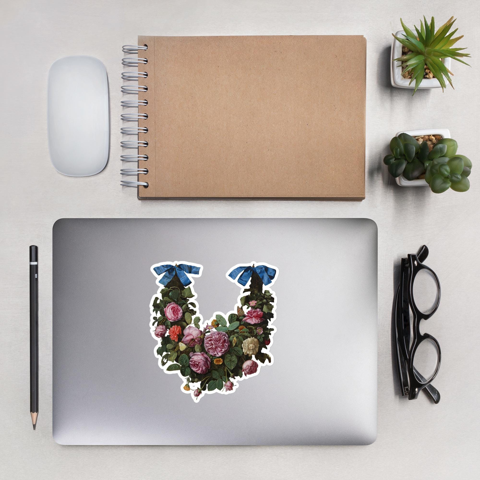 Rococo Flower Sticker Rococo Floral Galand Sticker, Renaissance Sticker, Art Sticker - Etsy
