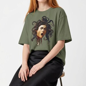 Camiseta unissex Caravaggio - Medusa, camiseta de História da Arte imagem 9