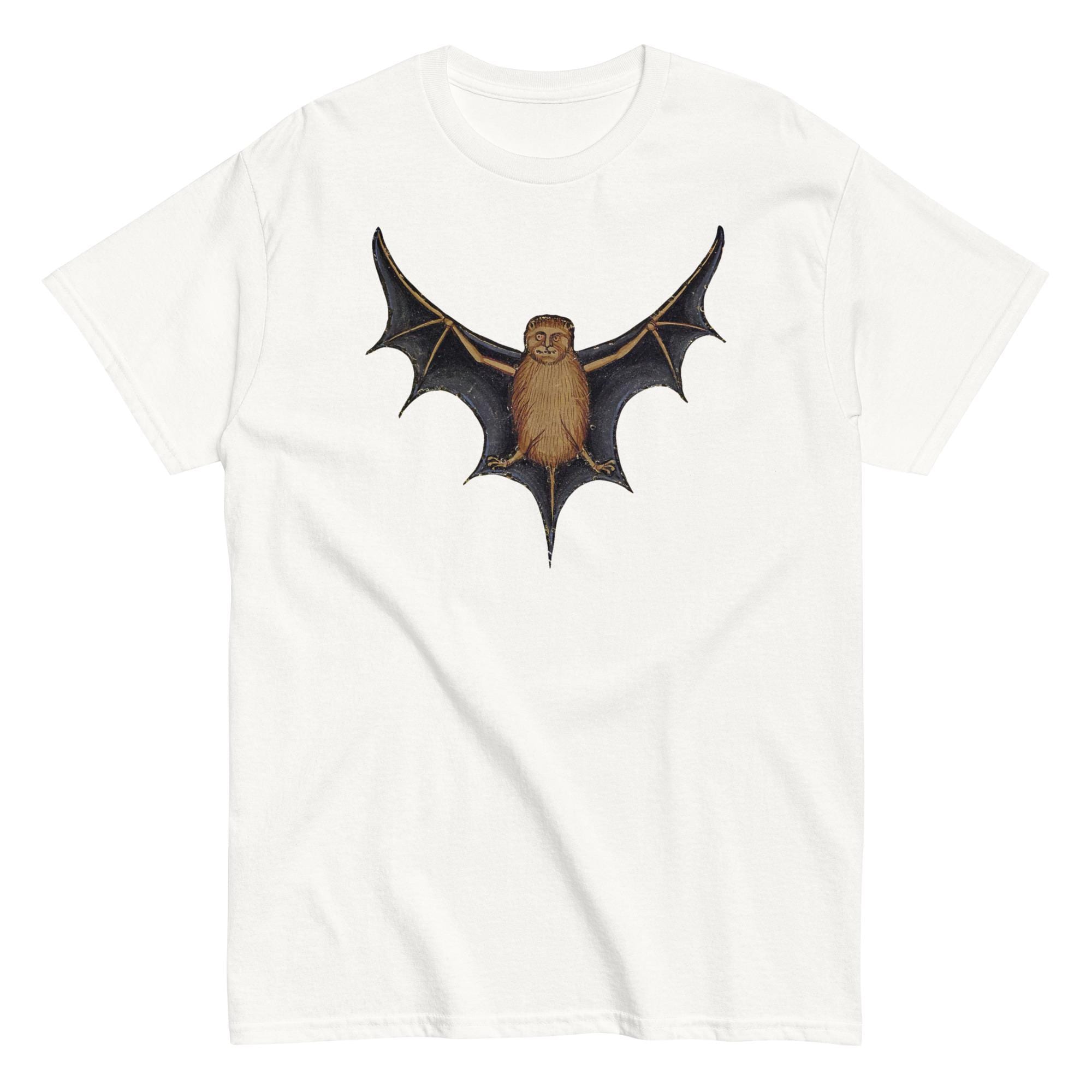 Unisex Weird Medieval Bat Shirt, Medieval Marginalia T-shirt - Etsy