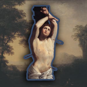 Guido Reni - Saint Sebastian sticker, Renaissance sticker, Art sticker