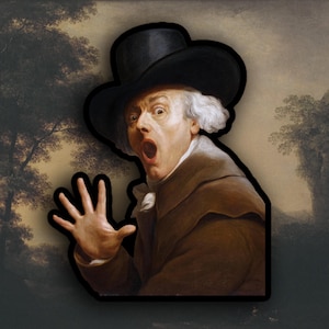 Joseph Ducreux - Sticker La surprise de la terreur, Sticker art