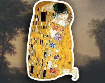Gustav Klimt - Kyssen klistermärke, Konsthistoriskt klistermärke