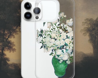 Vincent van Gogh - Coque iPhone roses, coque transparente Art History pour iPhone®
