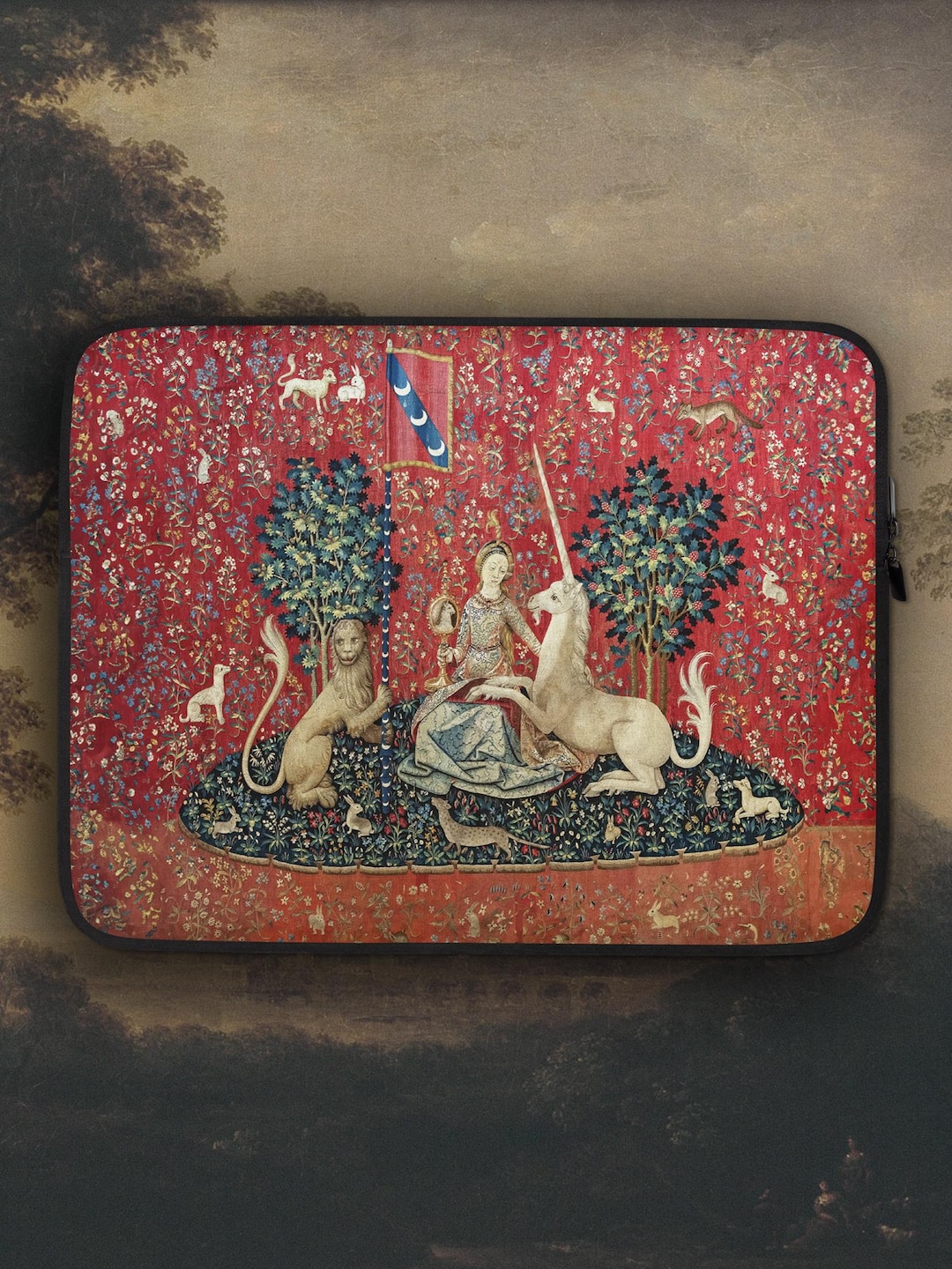 The Lady and the Unicorn Laptop Case, Renaissance Laptop Sleeve - Etsy