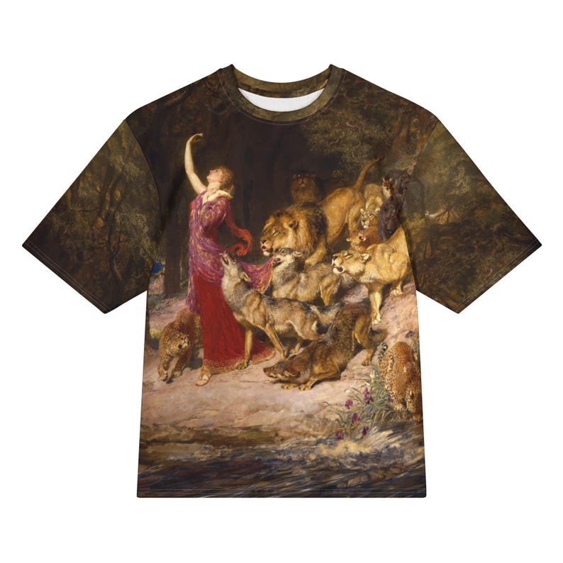 Oversized Cotton shirt, Briton Rivière - Aphrodite shirt, Art heavyweight t-shirt