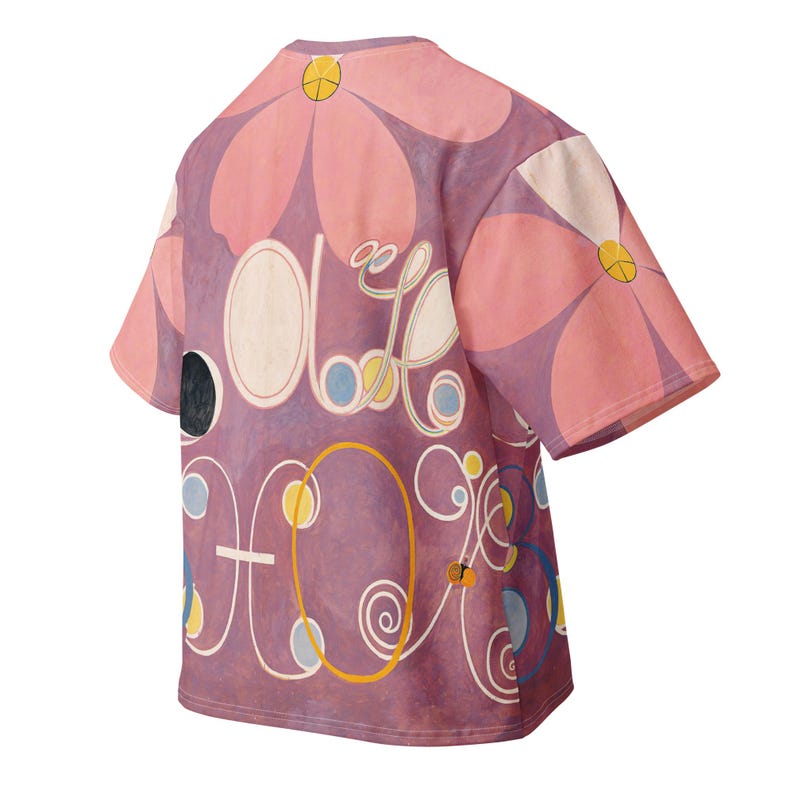 Oversized Cotton shirt, Hilma af Klint shirt, Art heavyweight t-shirt