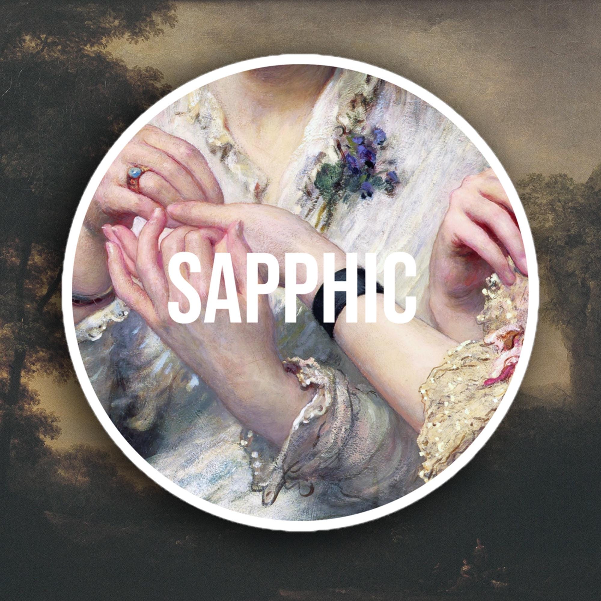Sapphic sticker, James Sant - A Thorn amidst the Roses Sticker