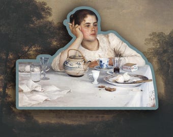 Elin Danielson-Gambogi - After Breakfast sticker, Art History sticker