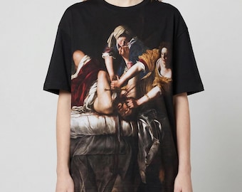 Cotton Artemisia Gentileschi shirt, Judith Beheading Holofernes Men’s cotton t-shirt