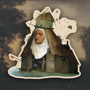Jérôme Bosch - Sticker Les tentations de saint Antoine abbé, histoire de l'art Sticker