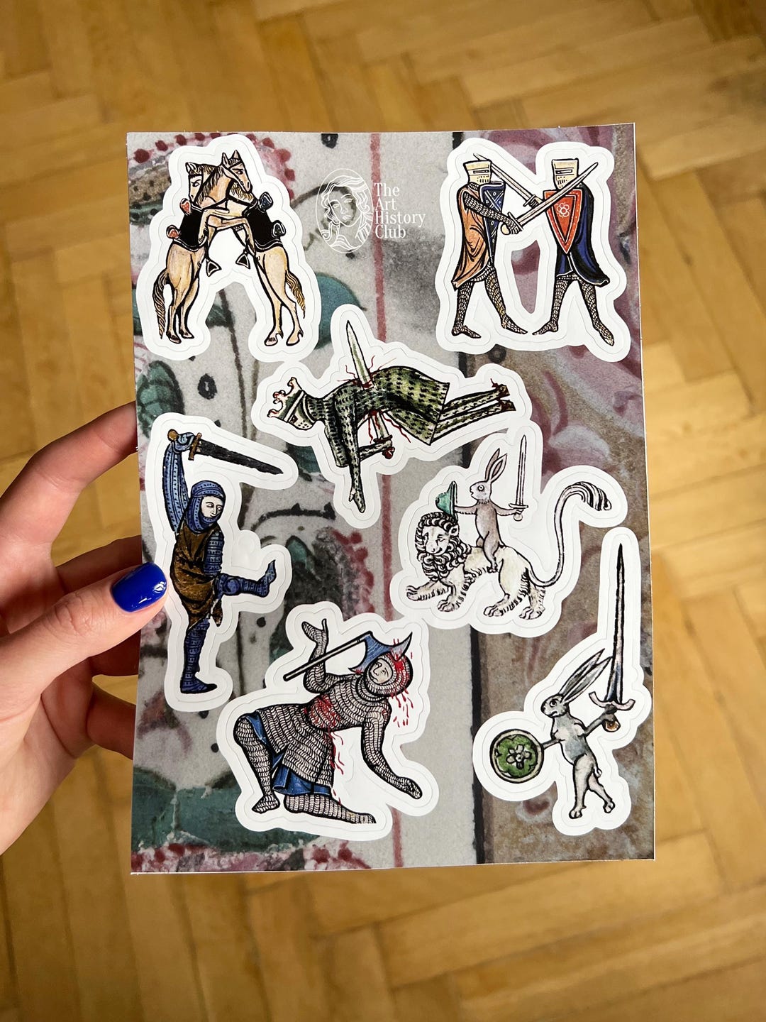 Weird Medieval Battle Sticker Sheet, Medieval Marginalia Sticker Set - Etsy