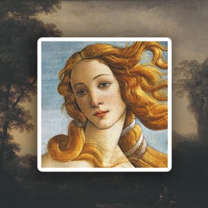 Adesivo Nascimento de Vênus, estética renascentista, adesivo Sandro Botticelli