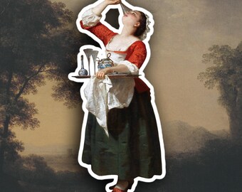 Wilhelm Amberg - The Maid sticker, Art History sticker