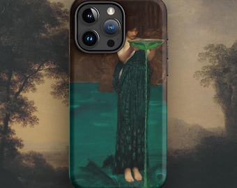 John William Waterhouse - Funda para iPhone Circe Invidiosa, Estuche rígido con arte prerrafaelita para iPhone