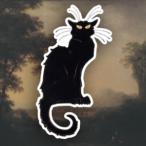 Le Chat Noir sticker, The Black Cat sticker