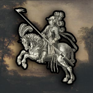 Medieval Knight sticker, Renaissance sticker