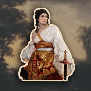 August Riedel - naklejka Judith, naklejka Classic Art