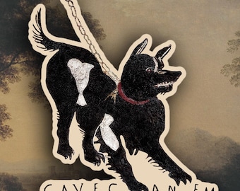 Cave Canem sticker, Beware of the dog sticker