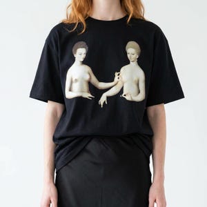 Comfort Colors® T-shirt Gabrielle d'Estrées en One of Her Sisters, overhemd kunstgeschiedenis
