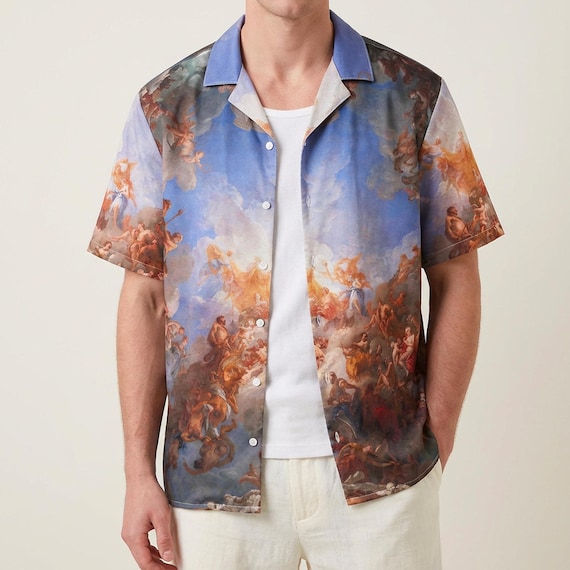 aesthetic dress shirt A contrast collar dress shirt for its timeless and sophisticated aesthetic, adding a touch of elegance to formal or semi-formal occasions. The contrasting collar creates visual interest, drawing