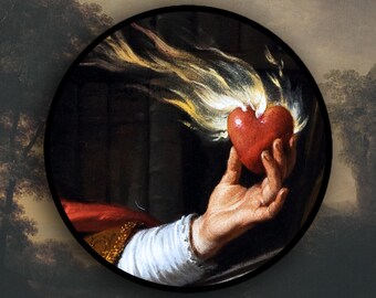Hand with Heart sticker, Renaissance Art History sticker