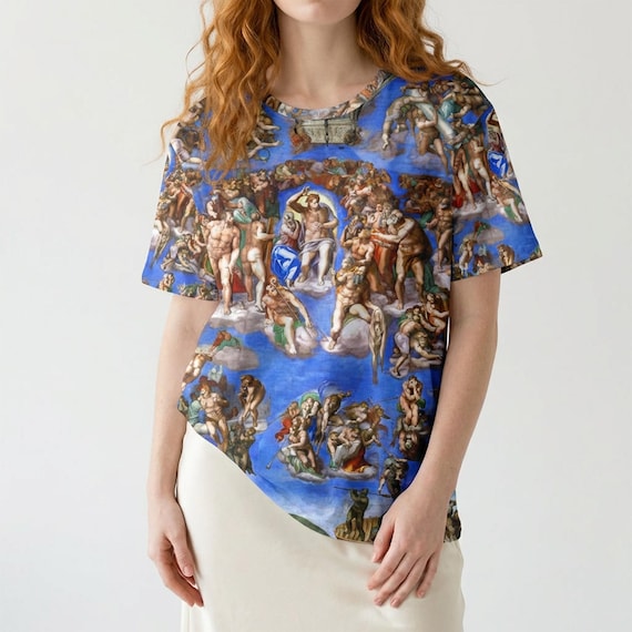 Unisex Cotton T-shirt, Michelangelo - the Last Judgment Shirt - Etsy