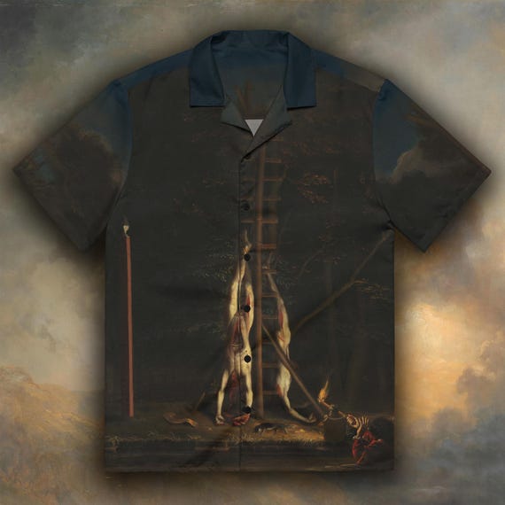 Unisex the Corpses of the De Witt Brothers Button up Shirt, Art