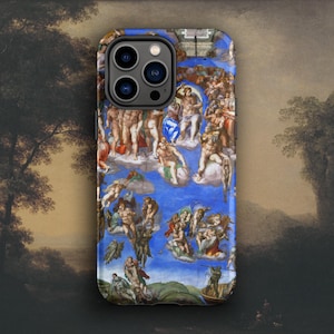 Michelangelo - The Last Judgment iPhone case, Renaissance Art Tough Case for iPhone, Magsafe iphone case