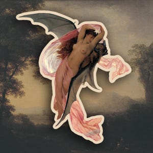 Adesivo Gabriel Ferrier - Moonlit Dreams, Adesivo di arte estetica