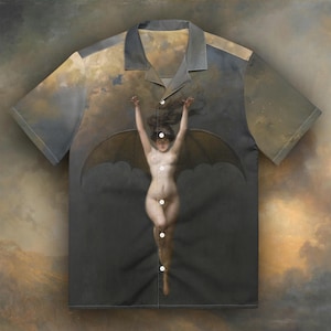 Unisex Albert Joseph Pénot - Batwoman button up shirt, Art button up shirt, Fine Art shirt
