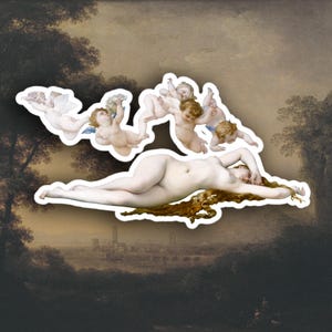 Alexandre Cabanel - The Birth of Venus sticker, Aesthetic art sticker