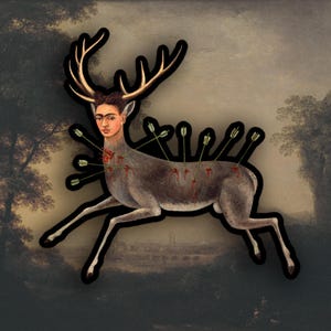 Frida Kahlo - Adesivo Il cervo ferito, Adesivo artistico