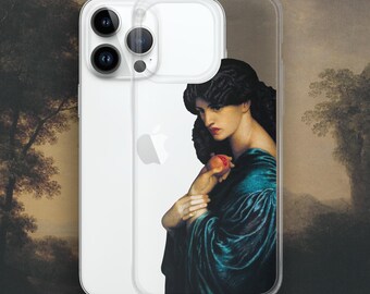 ダンテ・ゲイブリエル・ロセッティ - プロセルピナ iPhone ケース、ペルセポネ iPhone® クリアケース