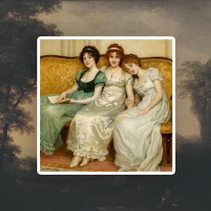 Regency sticker, Coquette sticker, Art sticker
