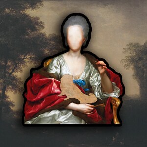 Anton Raphael Mengs - Ritratto di Mariana de Silva y Sarmiento, duquesa de Huescar Adesivo
